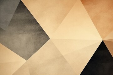 Brown, black and beige Shaded modern abstract background, textured with grainy geometric triangle shapes. The subtle dance of noise and gradient adds depth to this visually intriguing composition