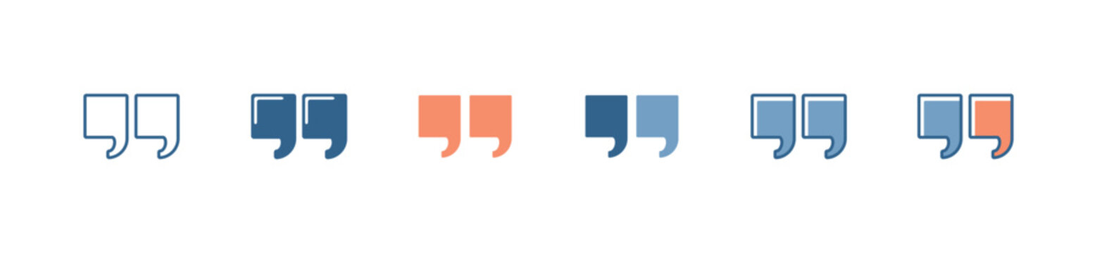 simple quote mark comma bubble speech icon vector chat dialogue social message element symbol illustration