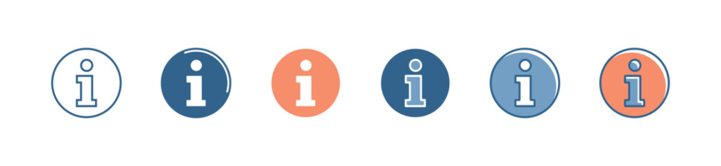 simple information client guide instruction circle icon vector customers service guidance symbol illustration for web and app