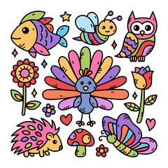 Kids Handdrawn Doodle Illustration