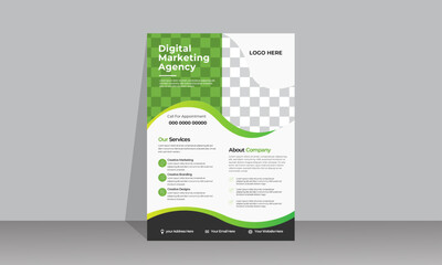 Graphic design layout with space for photo background. Brochure design, cover modern layout, annual report, poster, flyer in A4.
