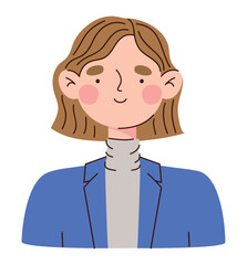 happy woman illustration