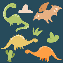 Dinosaur Vector Illustration 