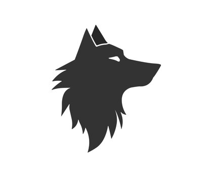 Wolf head logo abstract cartoon png design