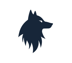 Wolf head logo abstract cartoon png design
