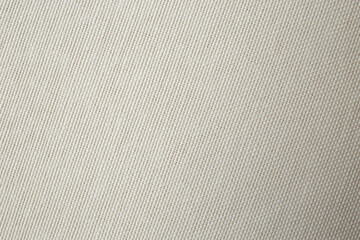 Fototapeta na wymiar Close up of white clean canvas, textured backdrop