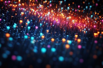 Obraz premium Abstract futuristic technology background. light line design Generative AI