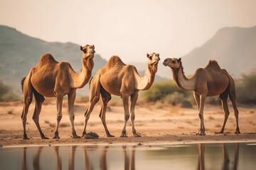 Nomadic Beauty: Camel Roaming the Desert