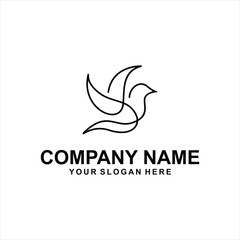 black birds logo vector