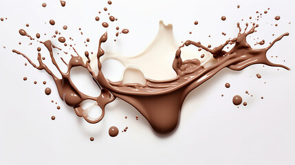 chocolate milk splashes 