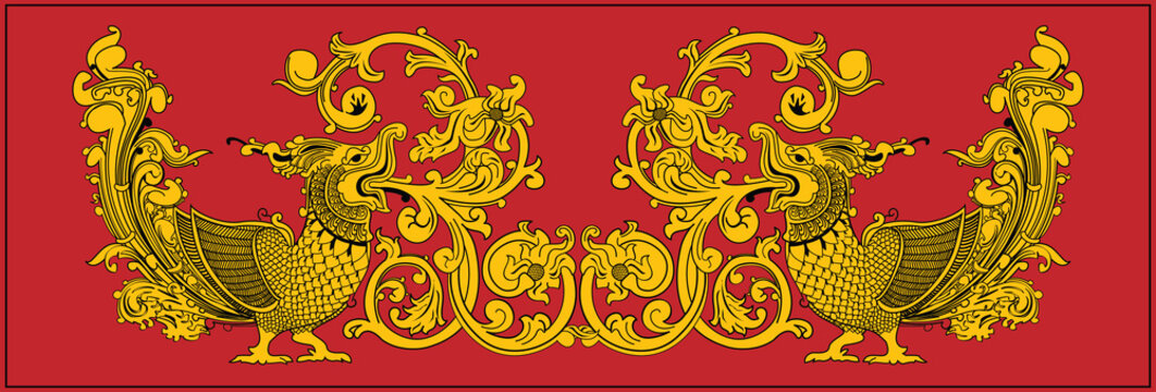 sri lanka traditional art pattern design Vector .