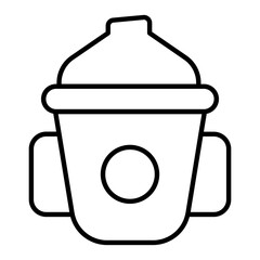 Milk Bottle Outline Icon
