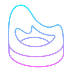 Baby Potty Gradient Icon