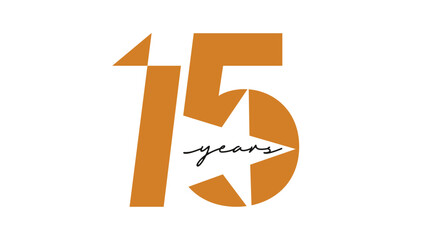 15 years logo design