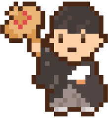 ドット絵　袴