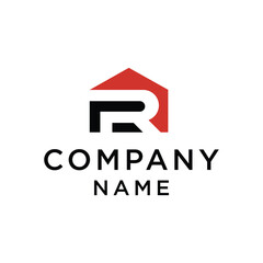 Initial Letter R home logotype company name monogram design for Company and Business logo.
