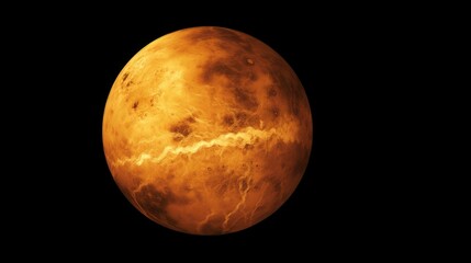 View of the planet Venus from space.