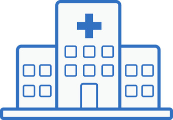 Obraz premium hospital icon line design, monoline icons.