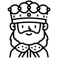 King vector icon