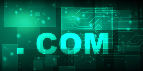 2d illustration  word dot com