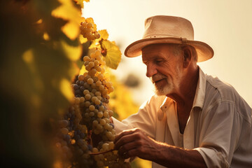 Man agriculture farmer vine person grapes wine vineyard