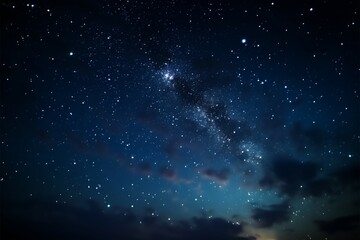 Fototapeta premium Mesmerizing night sky a low angle view of the starry heavens