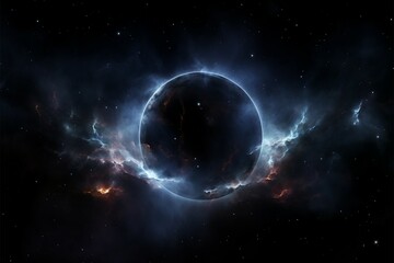 Obraz premium Starry cosmos unveiled a breathtaking galaxy night view spectacle