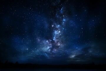 Fototapeta na wymiar Starry night vista captivating low angle shot of the celestial canvas