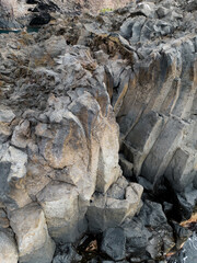 rocks and stone pattern, natural grey cliff, rocky surface or texture