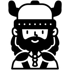 Viking black fill icon