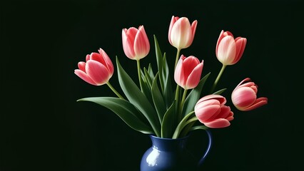 Fototapeta premium bouquet of tulips flowers