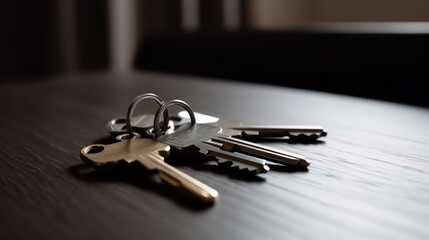 The keys to the new apartment. AI Generated