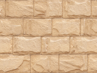 Obraz premium Seamless texture of the wall covered with decorative stone