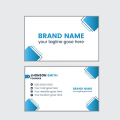 Vactor Modern corporate business card design template