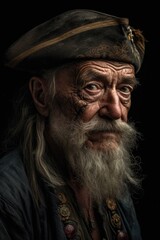 Portrait of an old sailor