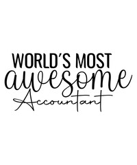 world s most awesome accountant svg