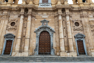 Marsala Cathedral in Sciacca, Sicily, Italy,