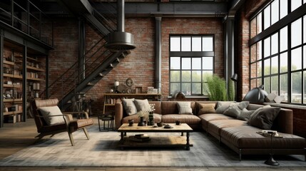 Fototapeta na wymiar interior design of modern living room