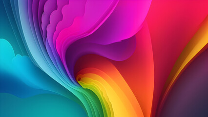 3d colorful background. 3d colorful vibrant background 23. generative ai