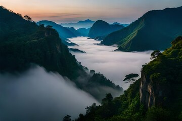 mist over the mountains