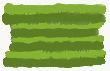 Hand-Painted Watercolor Green Stripes Abstract Background