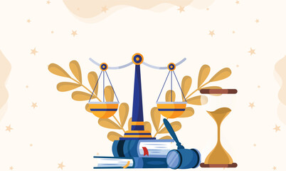 Law Vector Background 