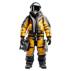 Naklejka premium Snowmobile Suit isolated on transparent background