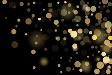 Gold glitter confetti, great design for any purpose. Party decor.