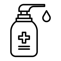Outline Sanitizer icon