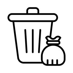 Outline Trash Can icon