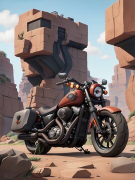 motorcycle on the street