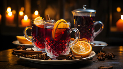 Mulled wine on Christmas or New Year