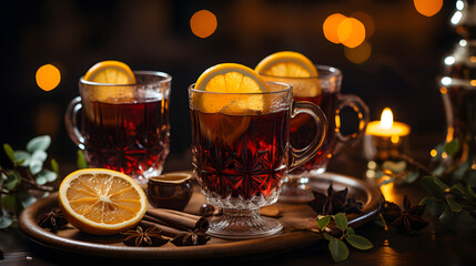 Mulled wine on Christmas or New Year