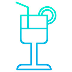Outline gradient Juice icon